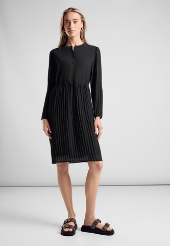 STREET ONE Shirt Dress in Black
