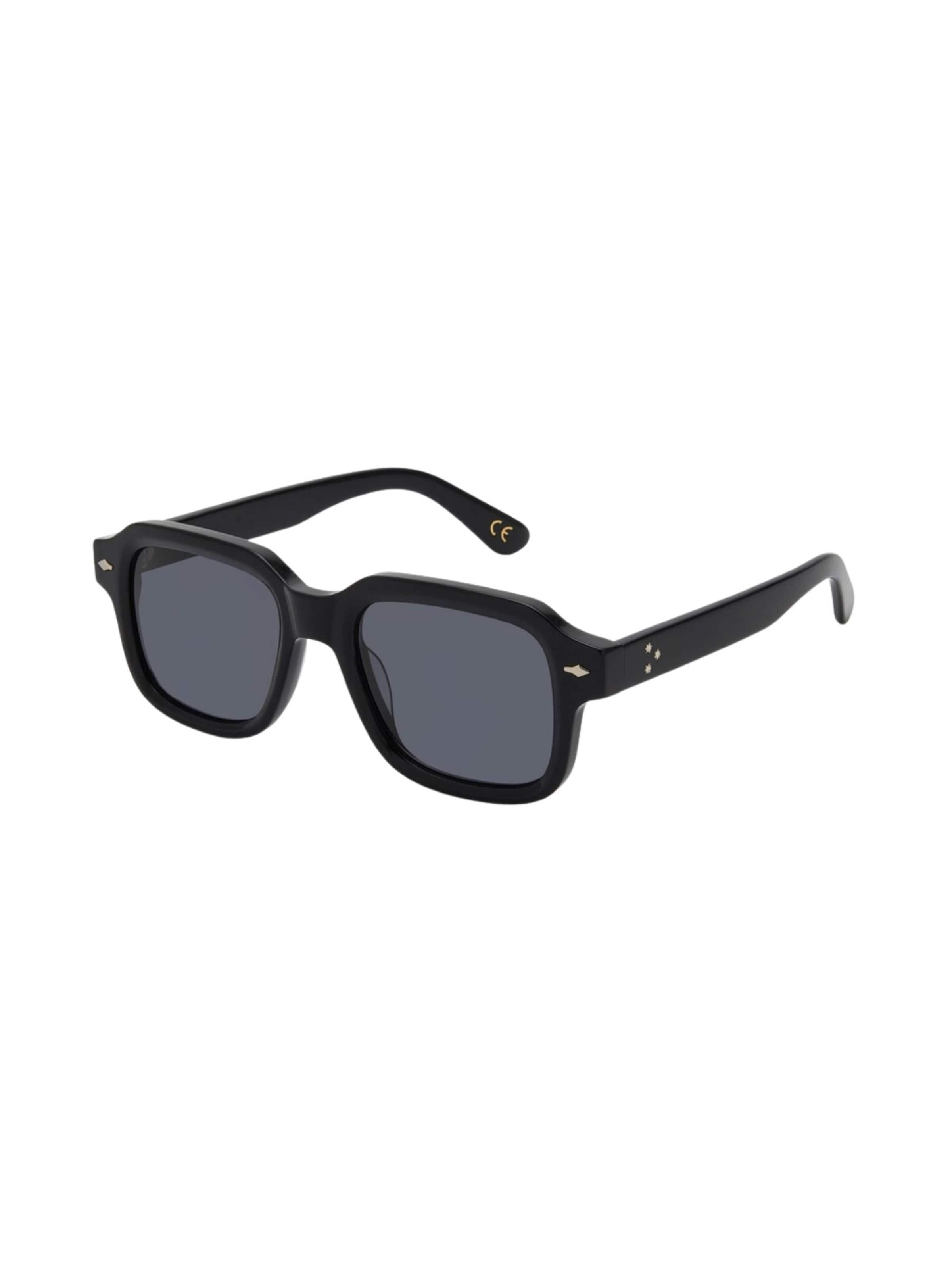 Maxte Sonnenbrille 'Solo-Solis Bold Rectangle'‌‌‌‌ in Schwarz: Vorderseite