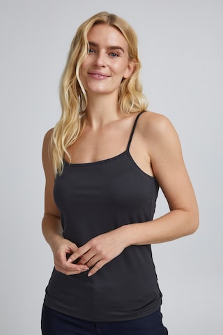 Fransa Top 'Krask 1' in Black: front