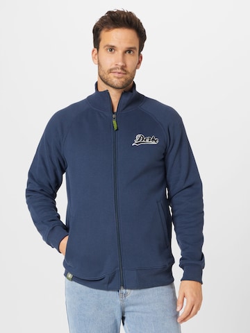 Derbe Sweatjacke in Blau: predná strana