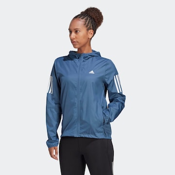 ADIDAS SPORTSWEAR Athletic Jacket 'Own The Run ' in Blue: front