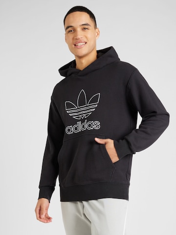 ADIDAS ORIGINALS Mikina – černá: přední strana