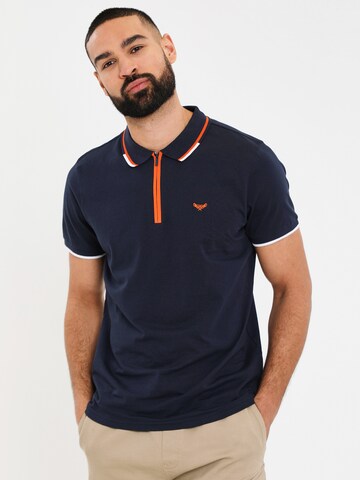 T-Shirt 'Cruz' Threadbare en bleu : devant