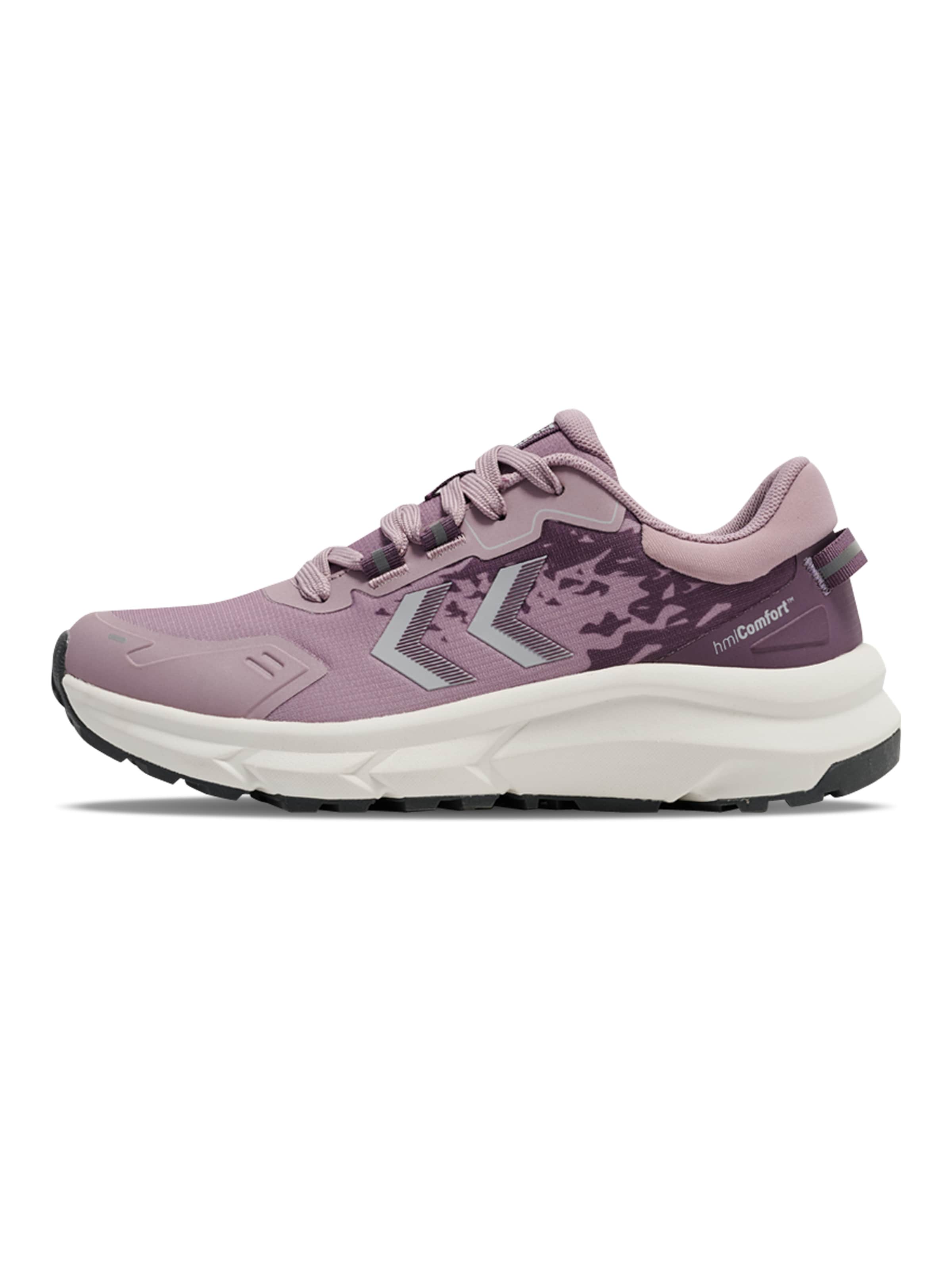 Hummel Platform trainers in Purple: front