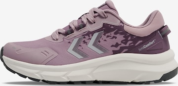 Baskets basses Hummel en violet : devant