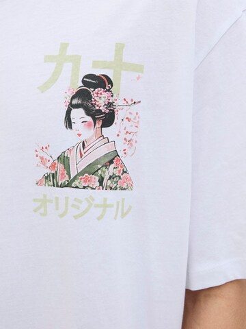 T-Shirt 'JORFuji' JACK & JONES en blanc