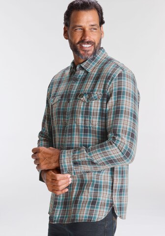 ARIZONA Slim fit Button Up Shirt in Green