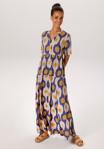 Aniston CASUAL Shirt Dress in Blue: front