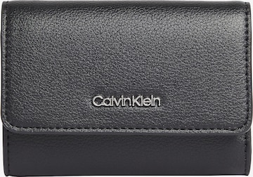 Calvin Klein Portemonnee in Zwart: voorkant