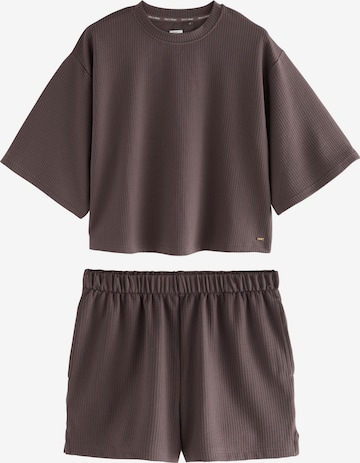 NextKratke hlače za spavanje - smeđa boja: prednji dio