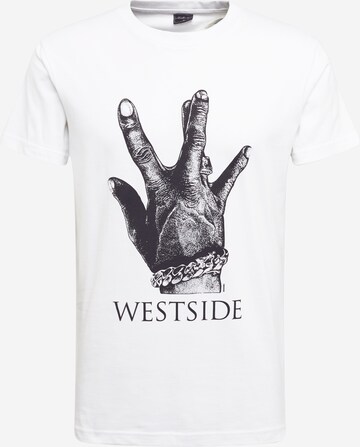 T-Shirt 'Westside Connection' Mister Tee en blanc : devant