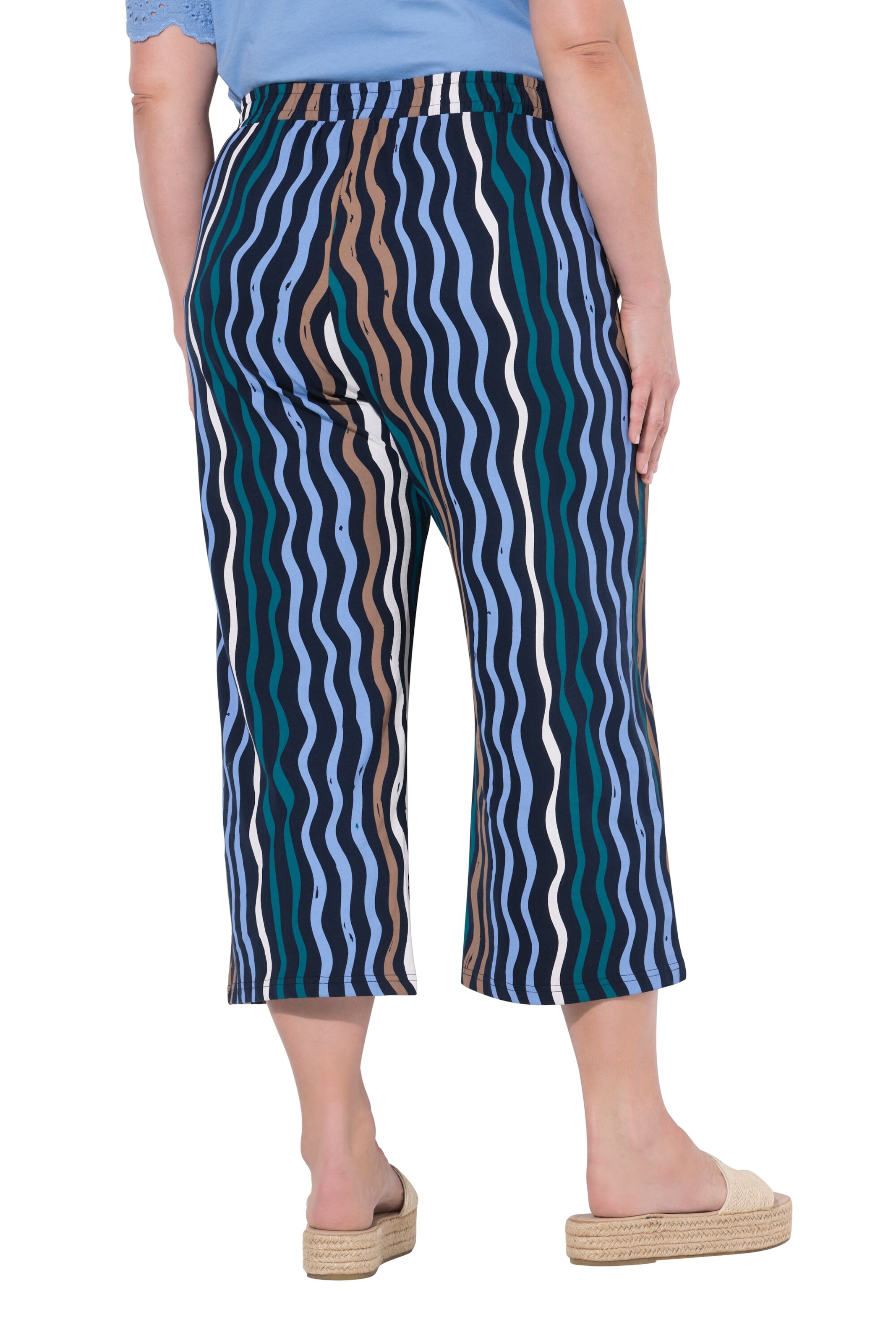 Ulla Popken Wide leg Trousers in Blue