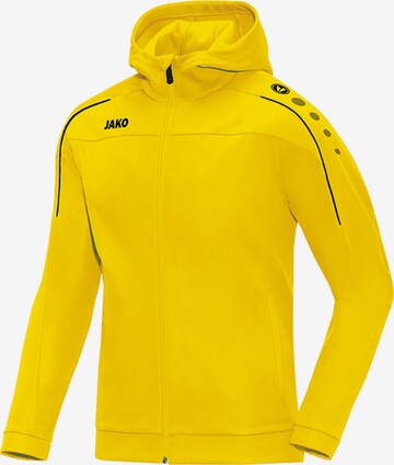 JAKO Athletic Jacket 'Classico' in Yellow: front