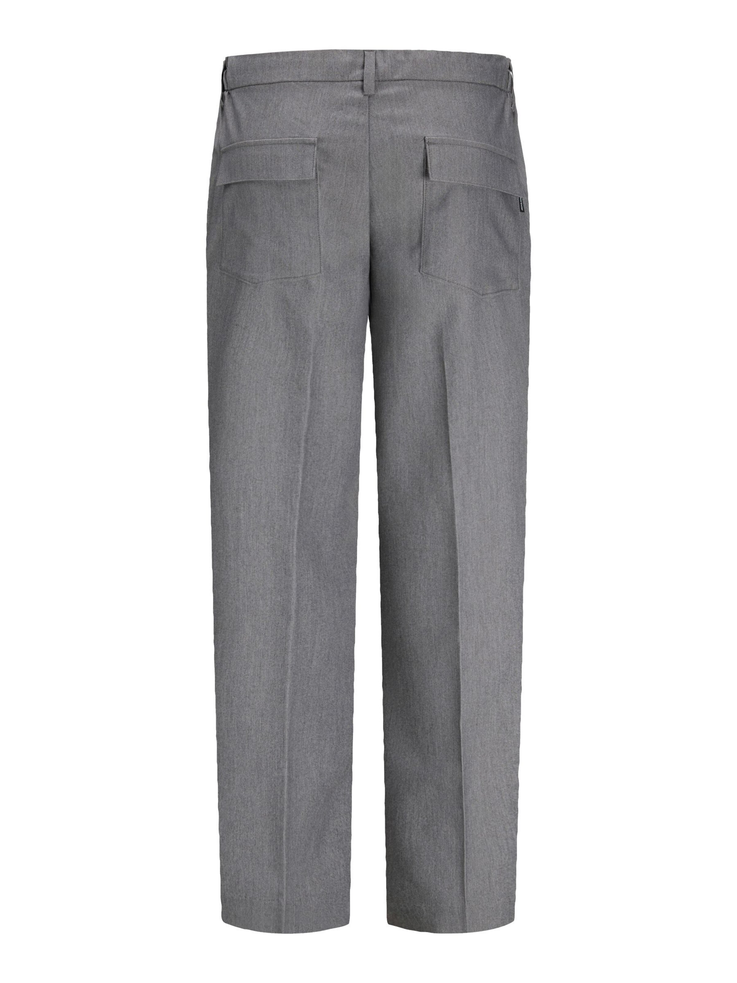 JACK & JONES Loose fit Trousers with creases in Grey