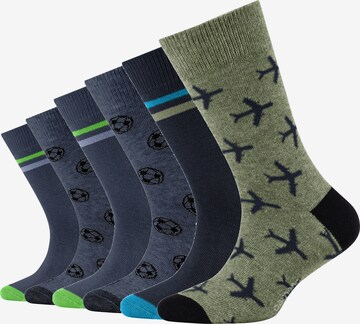 camano Socken in Blau: predná strana