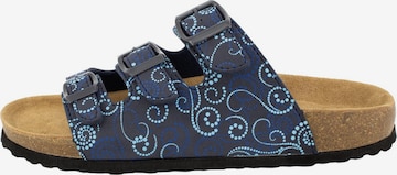 SUPERSOFT by Indigo Mules 'Classic' in Blue: front