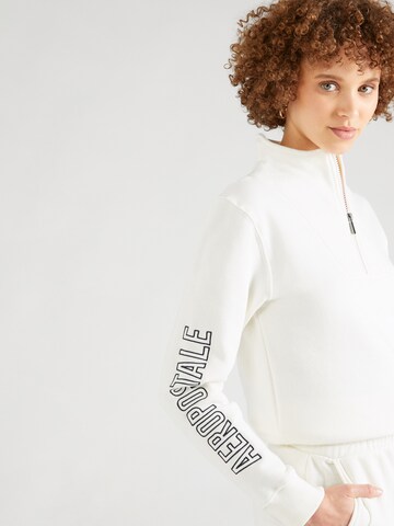 Sweat-shirt AÉROPOSTALE en blanc