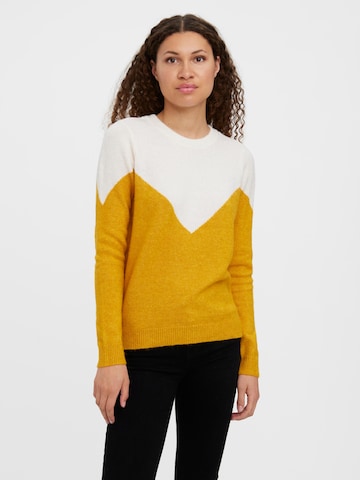 VERO MODA - Pullover 'Plaza' em amarelo: frente