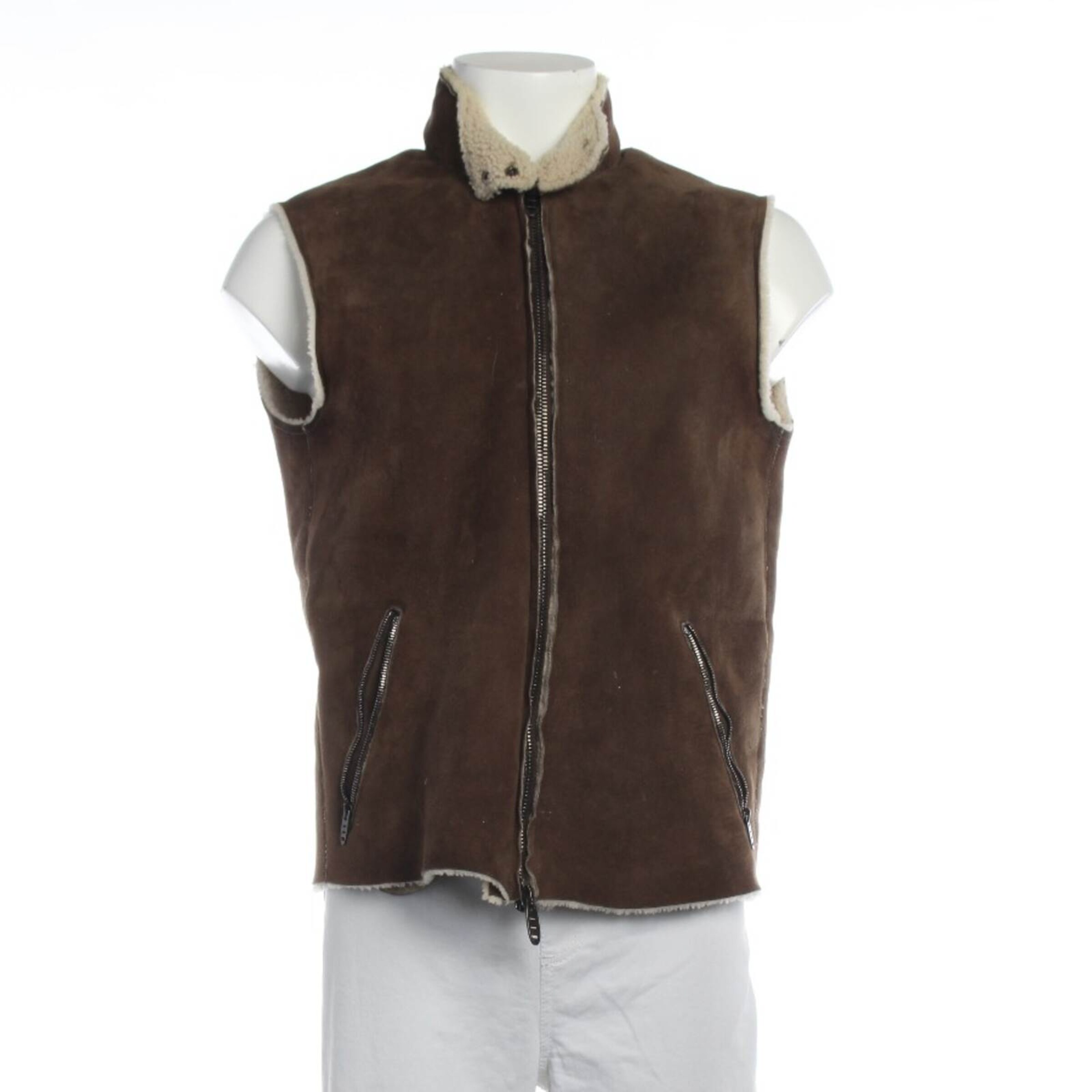 Ermanno Scervino Jacket & Coat in L in Beige: front