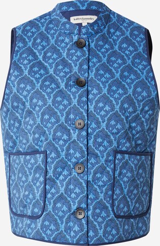 Lollys Laundry Bodywarmer 'Cairo' in Blauw: voorkant