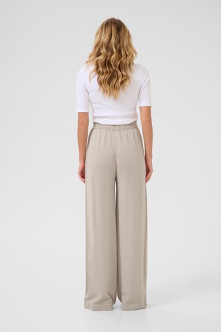 Kaffe Wide leg Trousers 'Regina' in Beige