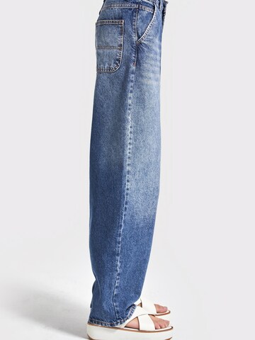 Wide Leg Jean 'NORA Skater Mid Rise Jeans' IT'S BASIC en bleu
