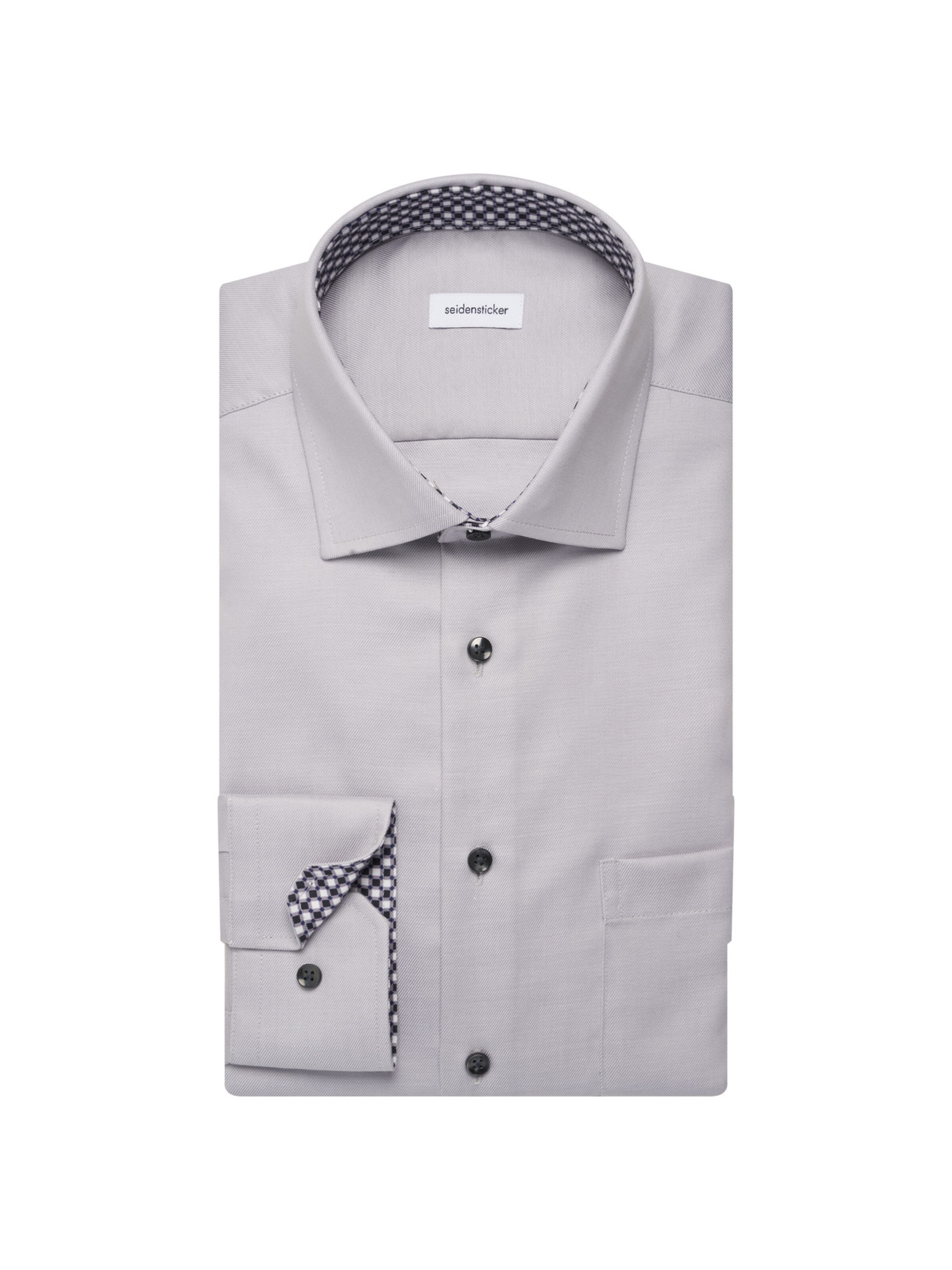 SEIDENSTICKER Regular fit Business shirt in Grey