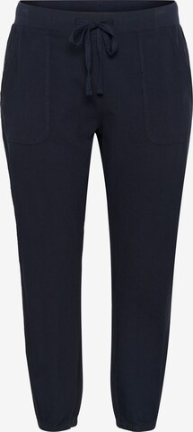 KAFFE CURVE Broek 'KCNana' in Blauw: voorkant