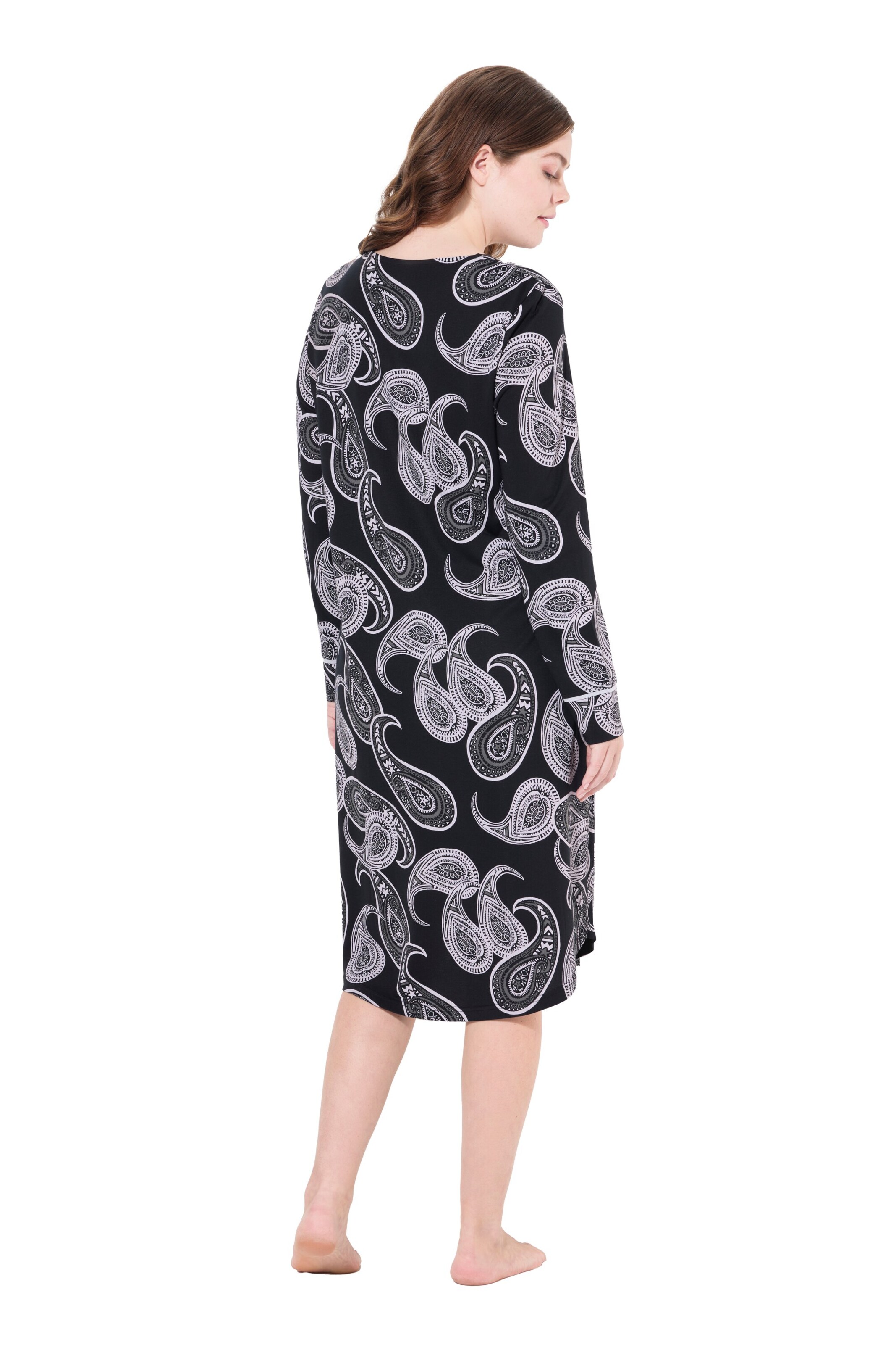 Ulla Popken Nachthemd in Zwart