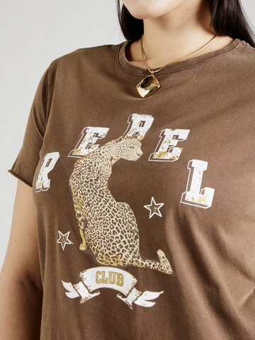 ONLY Carmakoma Shirt 'CARMIKO' in Brown