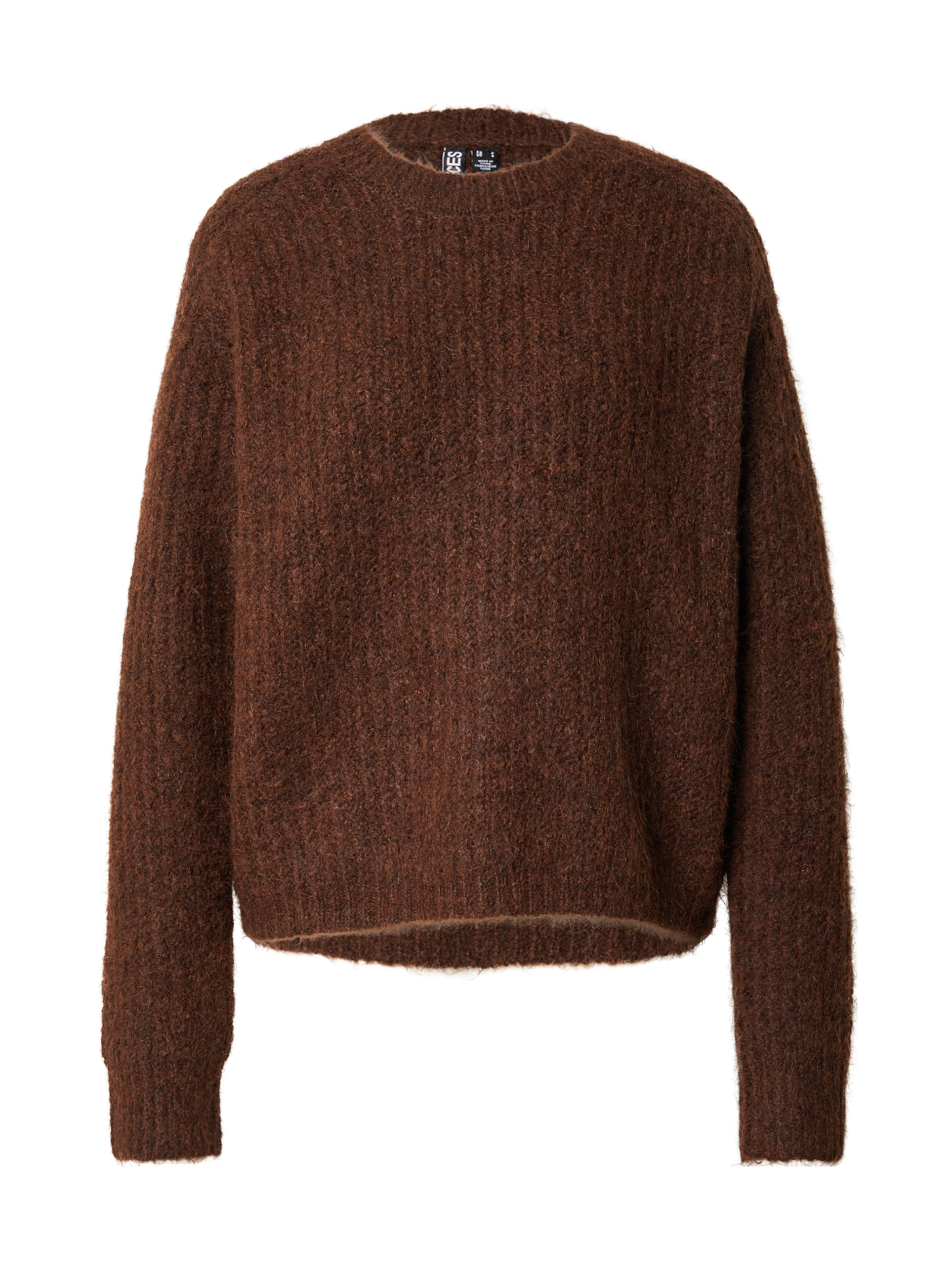 PIECES Pullover 'PCCLEO' i brun: forside