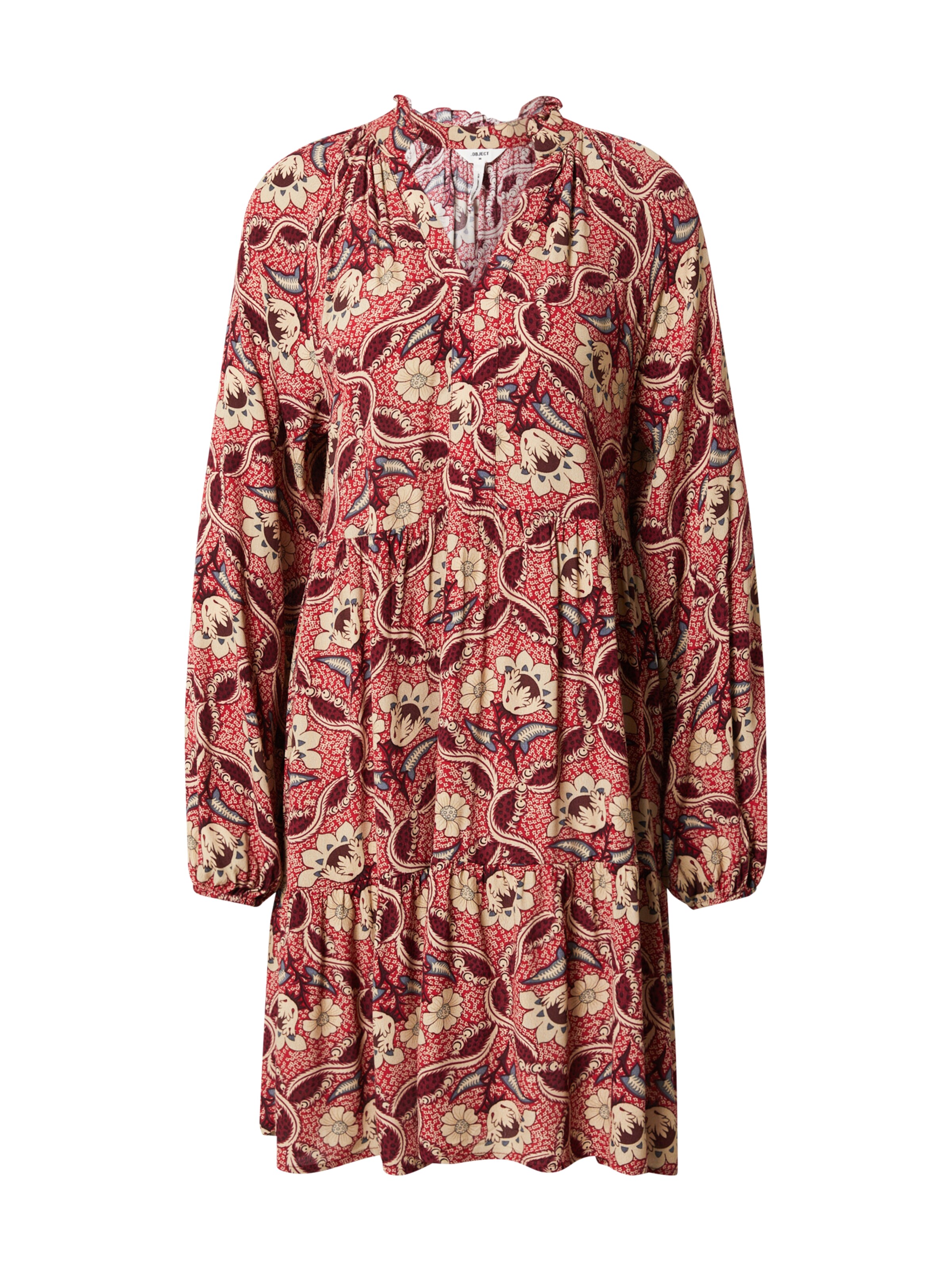 OBJECT - Vestido camisero 'ALESSIA' en rojo: frente