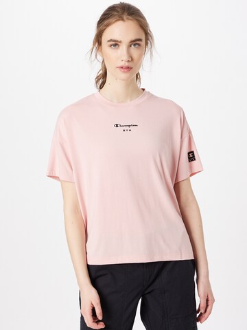 Champion Authentic Athletic Apparel Funkční tričko – pink: přední strana