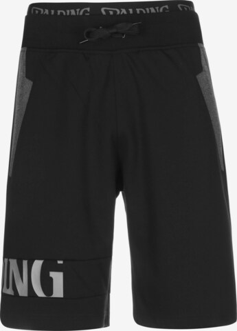 SPALDING Loose fit Workout Pants in Black: front