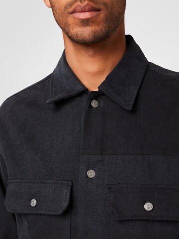 FRAME Regular fit Button Up Shirt in Black