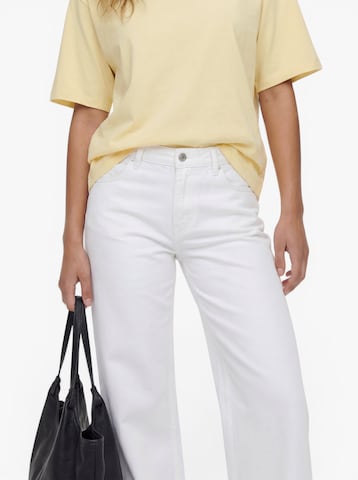 ONLY - Pierna ancha Vaquero 'ONLELLA' en blanco