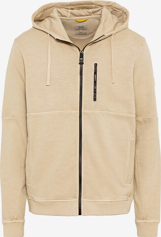 CAMEL ACTIVE Zip-Up Hoodie in Beige: front