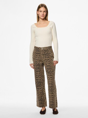 PIECES Regular Jeans 'PCSalume' in Brown
