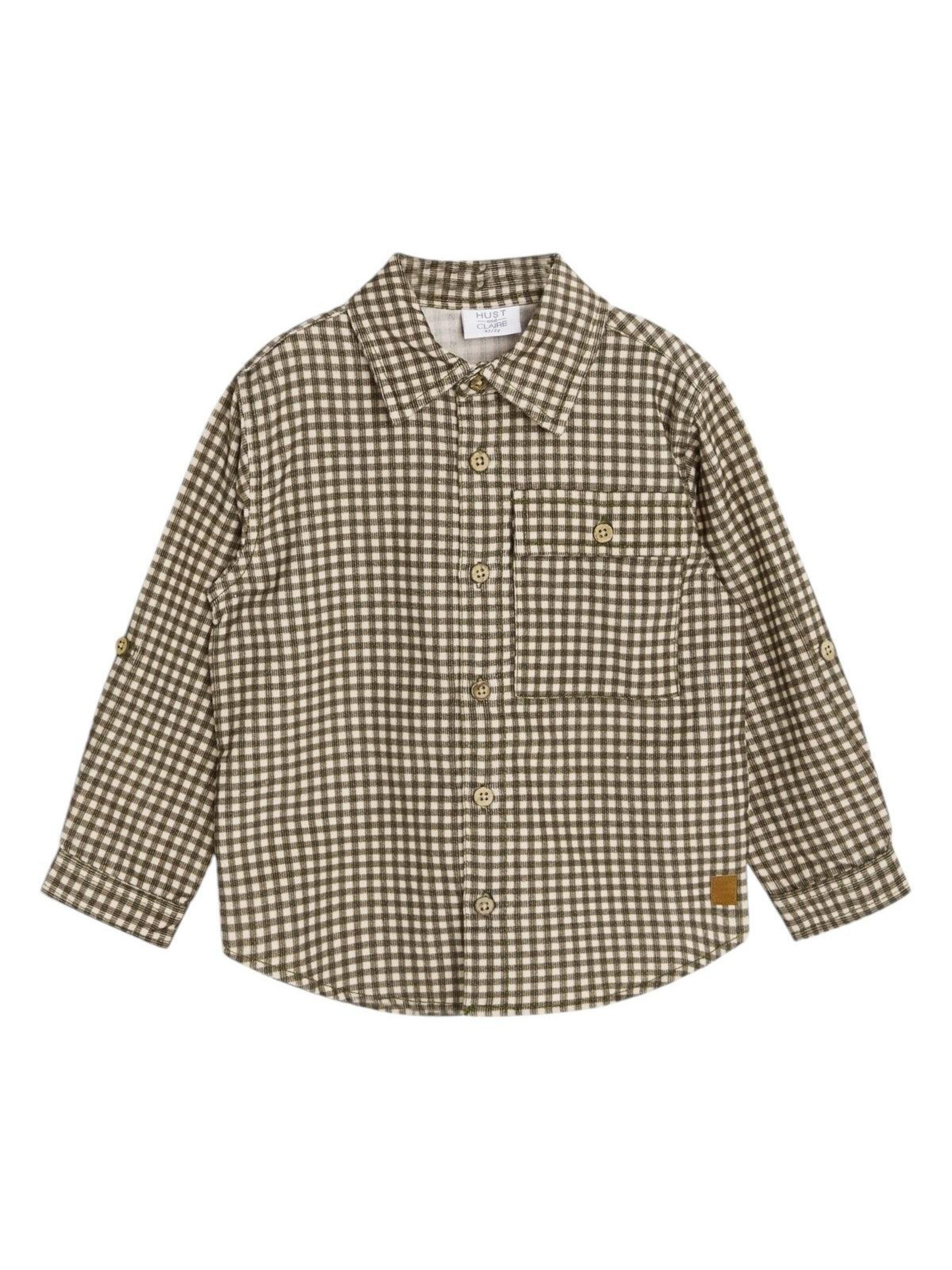 Hust & Claire Regular Fit Hemd 'HCRASSER'‌‌ in Grün: Vorderseite