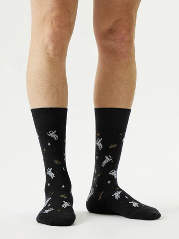 Von Jungfeld Socken 'Astronauten Icon' in Schwarz