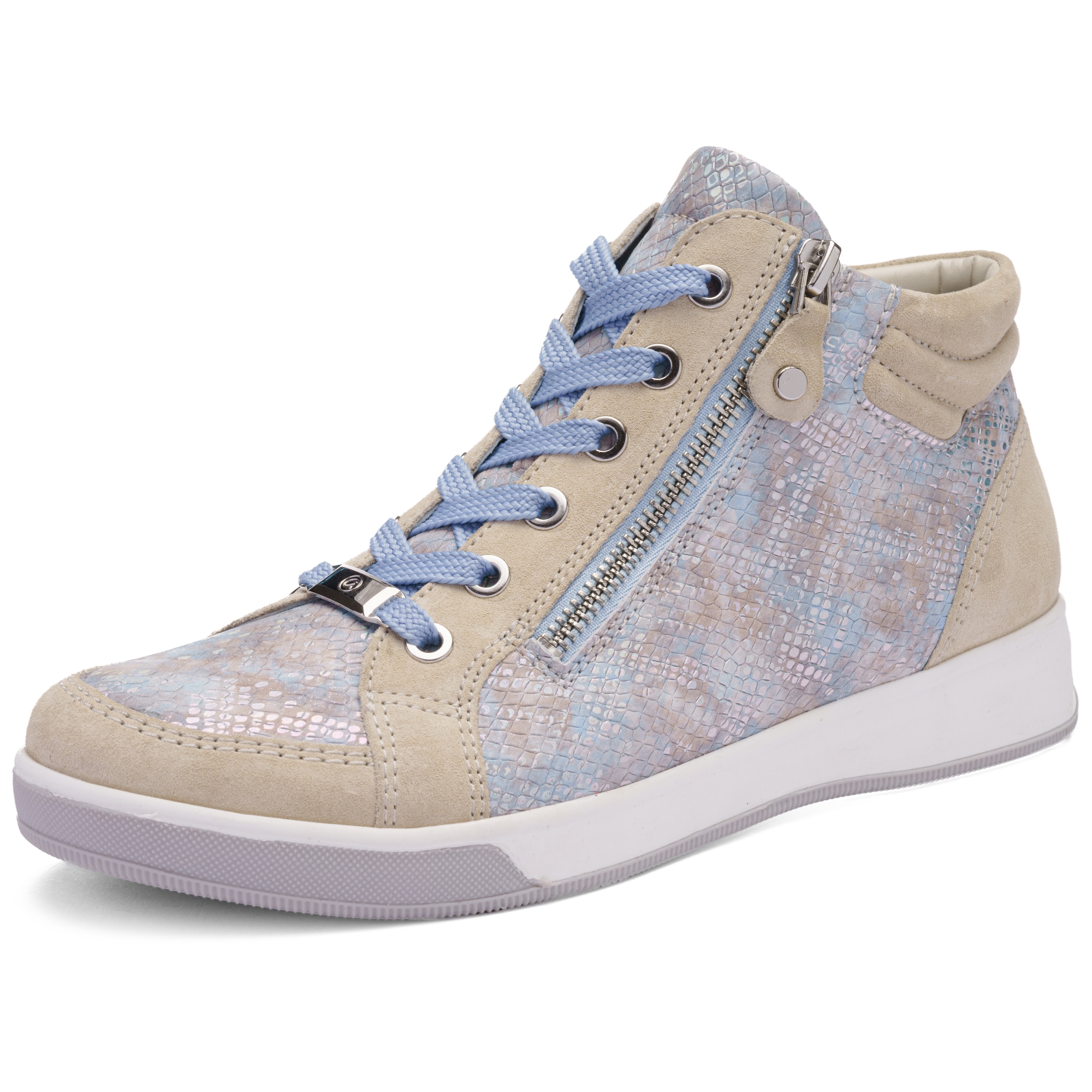 ARA High-Top Sneakers in Beige: front