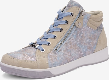 ARA High-Top Sneakers in Beige: front
