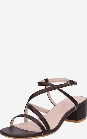 ABOUT YOU Sandal 'Amanda' i brun: framsida