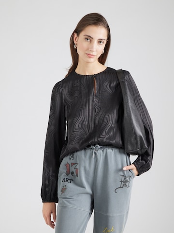 s.Oliver Blouse in Zwart: voorkant