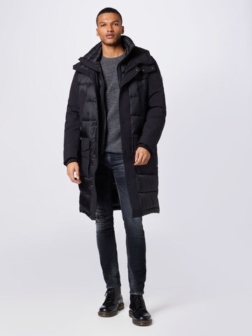 STRELLSON Zimní kabát 'Crasher' – černá