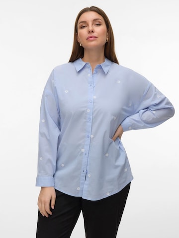 Vero Moda Curve Blouse 'VMCOdona' in Blue: front