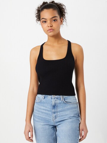 Free People Top in Black: front