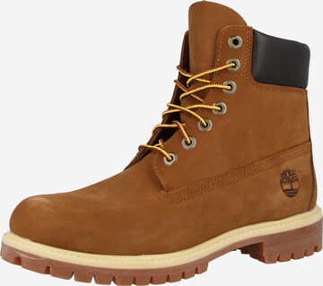 TIMBERLAND Veterboots '6IN Premium' in Bruin: voorkant