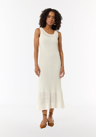 Robes en maille COMMA en blanc : devant