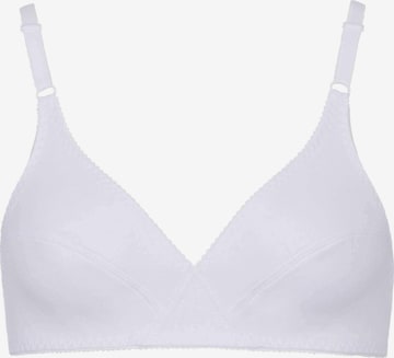 BeeDees Bra 'Soft-BH Rock'n'Roll N aus reiner Baumwolle, genähte Cups mit klassischer Kontur' in White: front